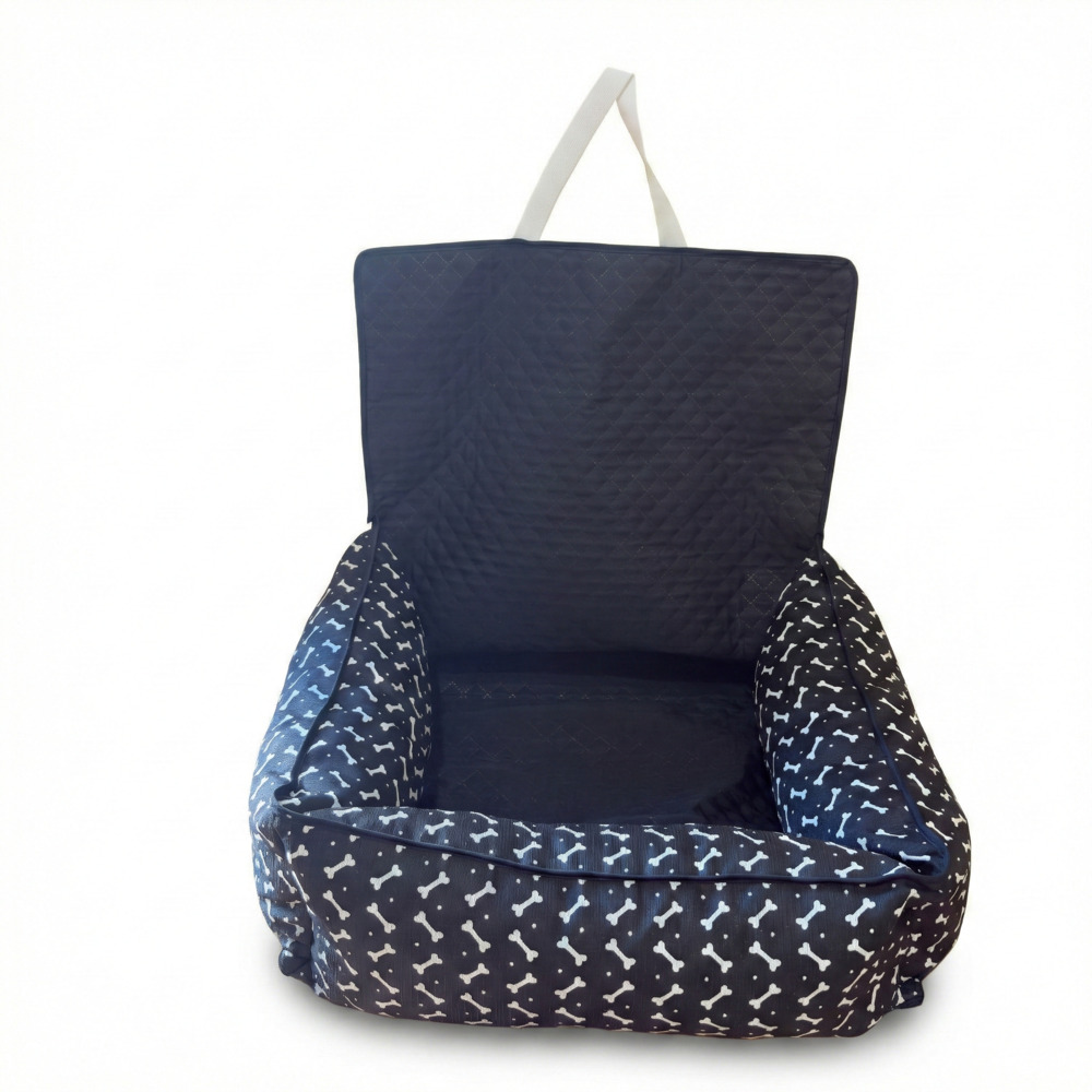 Protetor Banco Veicular Impermeavel Toddy Pequeno Estampado Preto (1).jpg