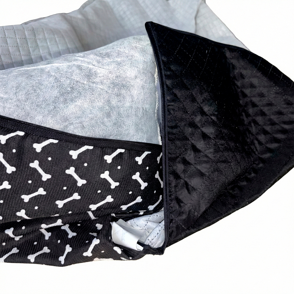 Protetor Banco Veicular Impermeavel Toddy Pequeno Estampado Preto (3).jpg