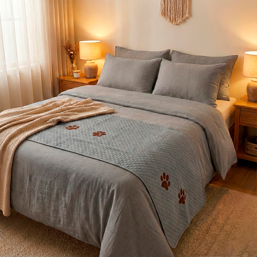 Peseira Pet para cama Casal Avulsa Cinza (4).jpg
