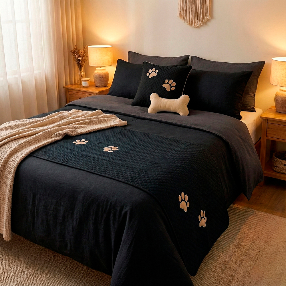 Kit Peseira para Cama Casal Preto (4).jpg