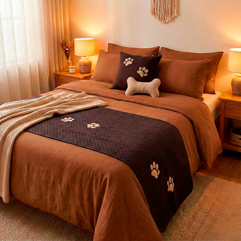 Kit Peseira para Cama Casal Marrom (4).jpg